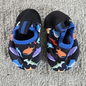 Colorful Shark Print Robeez Water Shoes